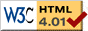 Valid HTML 4.01.